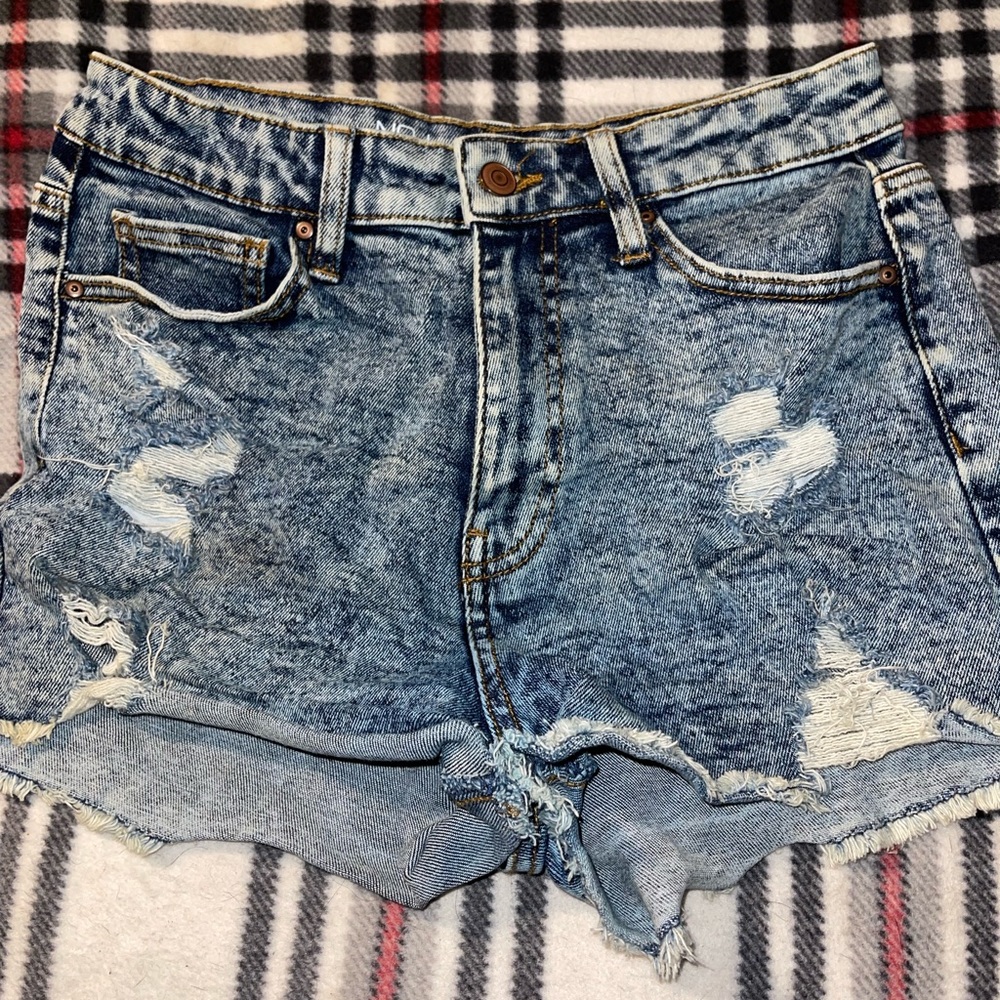 Acid washed Jean shorts